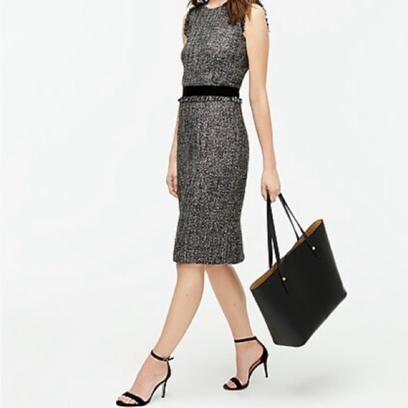 J. Crew Sheath Dress in sparkling Constellation Tweed - Picture 2 of 6